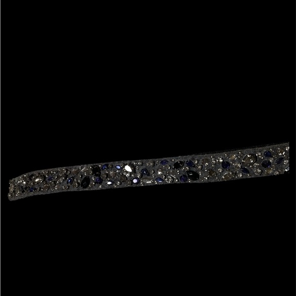 LOFT Accessories - Elegant Black and Silver Beaded Belt
